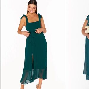 Show Me Your MuMu emerald Midi Dress